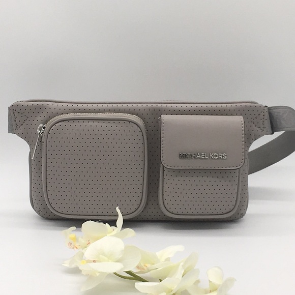 Michael Kors Handbags - MICHAEL KORS HANOVER MD BELT BAG Pearl Grey